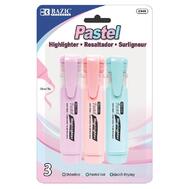 Bazic Pastel Highlighters With Pocket Clip 3 Pack: $5.00