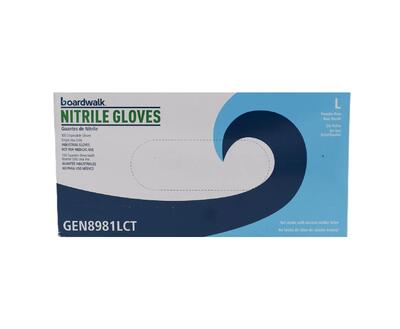 Industrial Nitrile Gloves Large 100 count