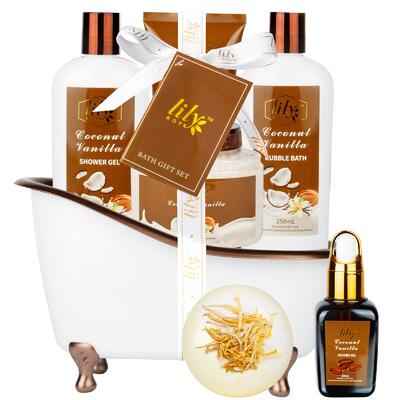 Lily Roy Coconut Vanilla Bath Gift Set: $50.00