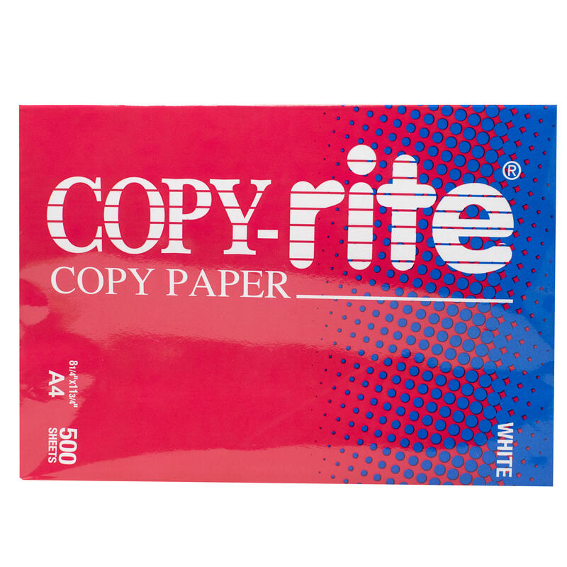Copyrite Copy Paper White A4 8.5X11: $24.00