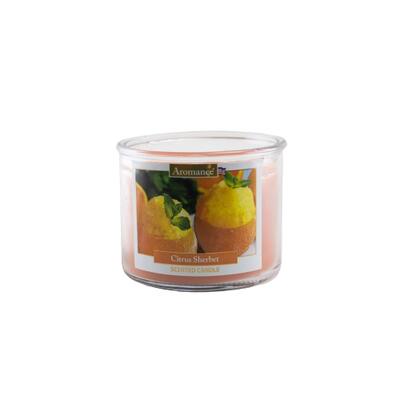 Aromance 3 Wick Glass Candlle Citrus Sherbet 12oz: $18.00