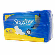 Stayfree Maxi Pads Regular With Wings 10ct: $6.85
