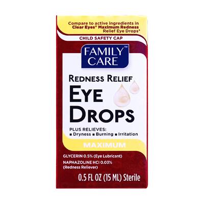 Family Care Redness Relief Eye Drops 0.5oz: $8.00
