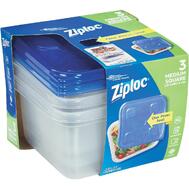 Ziploc Smart Snap Deep Square Container And Lids 3ct 1.25Q: $0.00