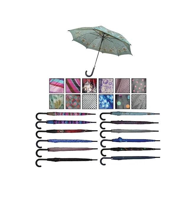 Clicks Auto Open Fashion Print Umbrella 1 count