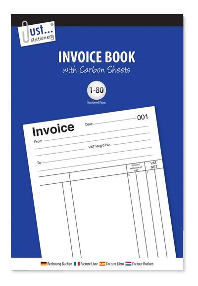 Invoice Book, Full size 80 sets: $5.00