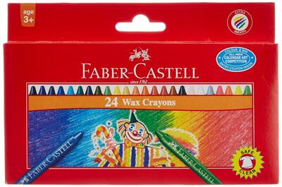 Faber-Castell Wax Crayons 24ct
