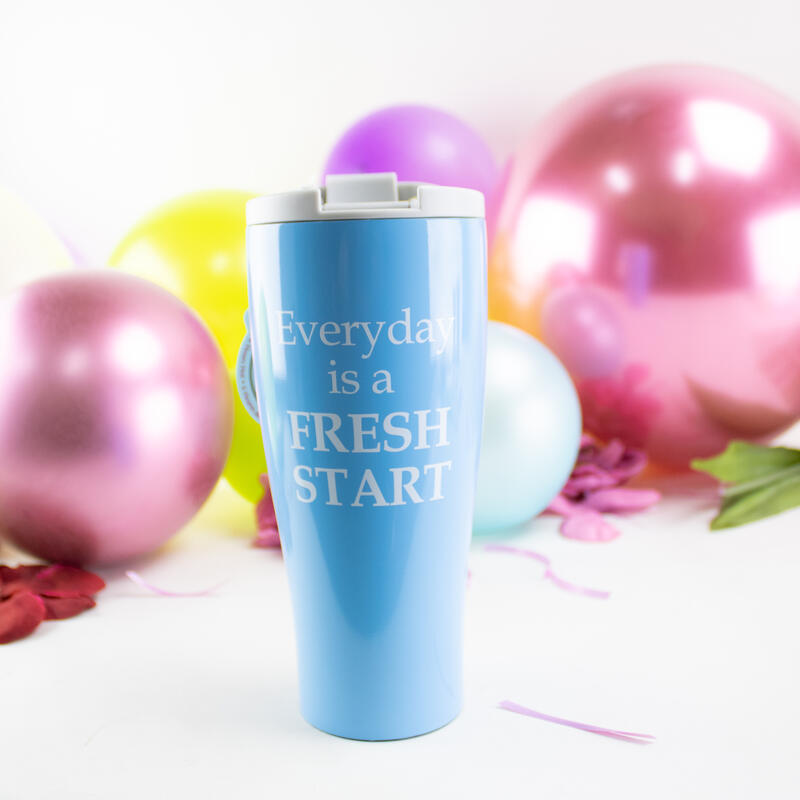 Everyday Is A Fresh Double Stainless Steel Wall Cup 17oz: $20.00