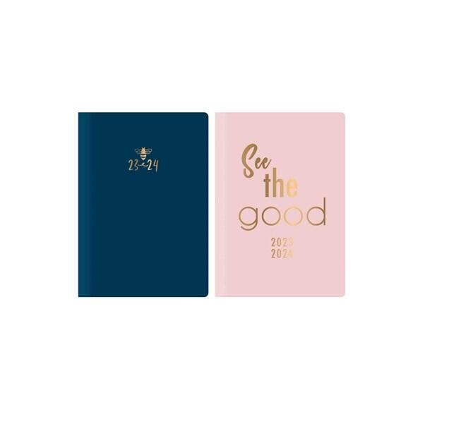 A5 DAP Fabric Diary Gold Foil