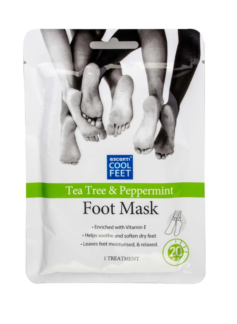 Escenti Cool Feet Foot Mask Tea Tree & Peppermint 1 pack: $7.00