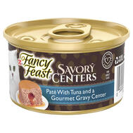 Fancy Feast Savory Centers Pate With Tuna & A Gourmet Gravy Center 3oz: $0.00