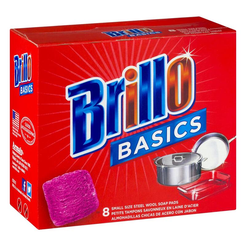 Brillo Basics Steel Wool Soap Pads 8ct
