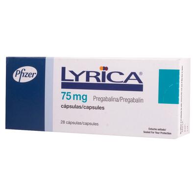 Lyrica Caps 75mgx28's: $6.90