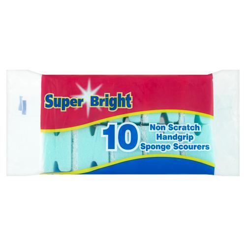 Super Bright Sponge Non Scratch 10's: $6.75