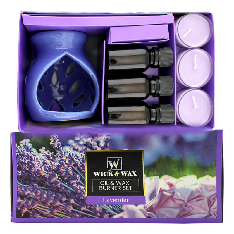 Oil & Wax Lavender Burner Set