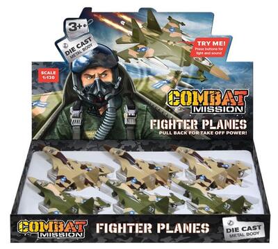 Die Cast Metal Body Fighter Planes 1pc: $15.00