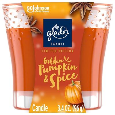 Glade Golden Pumpkin Spice Candle Jar