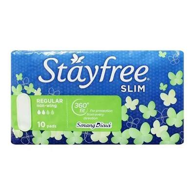 Stayfree Slim Regular 10ct