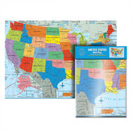 MAP OF USA WALL POSTER: $4.95
