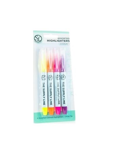 Highlighters Assorted Colors 4 count