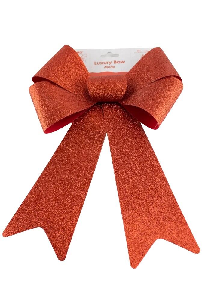 Christmas Red Glitter Bow 9