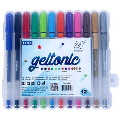 Linc Geltonic Gel Pens 12ct