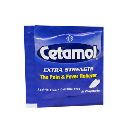 Cetamol Extra Strong Capsules 2 Caplets: $1.25
