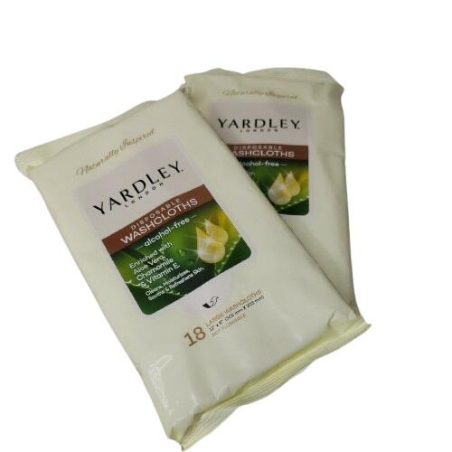 Yardley London Disposable Washcloths 18ct