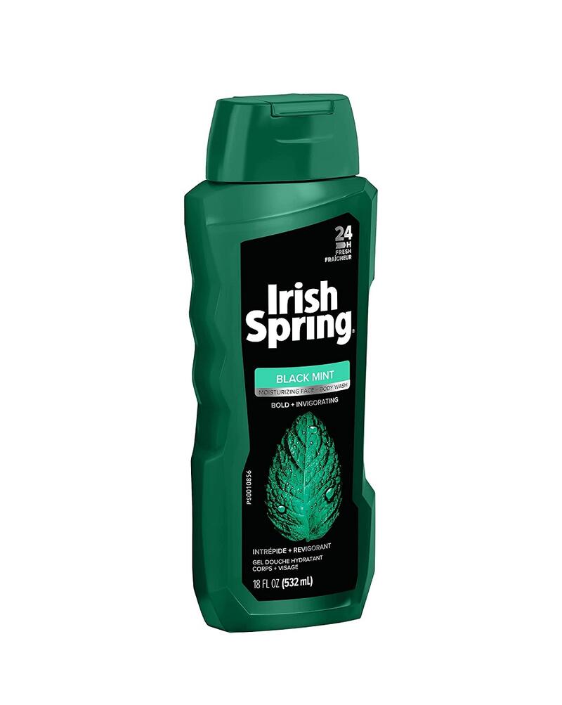 Irish Spring Body Wash Black Mint 18 oz