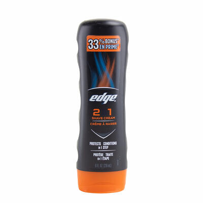 Edge 2 in 1 Non-Foaming Shave Cream Protects and Conditions 8 fl oz: $10.00