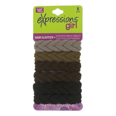 Expressions Girl Hair Elastics 6pcs: $5.00