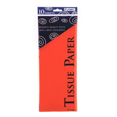 RED TISSUE 10 SHEETS