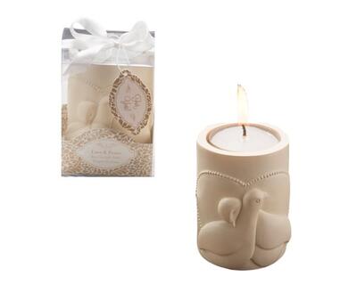 Love & Peace Tea Light Candle Holder