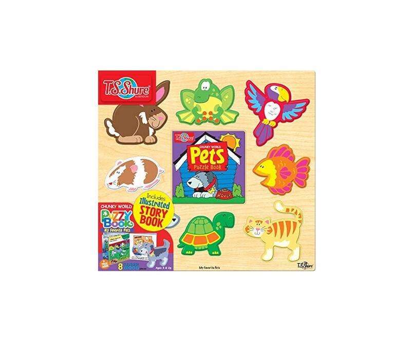 TS Shure Chunky World Puzzle And Book Pets