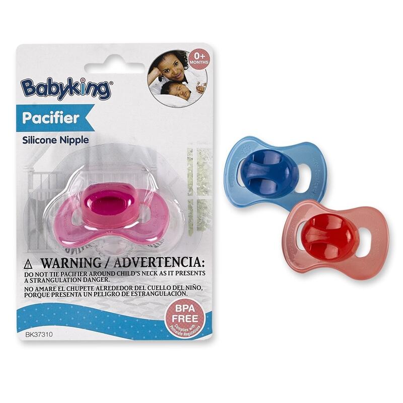 Baby King Pacifier Silicone Nipple Assorted 1 count: $5.00