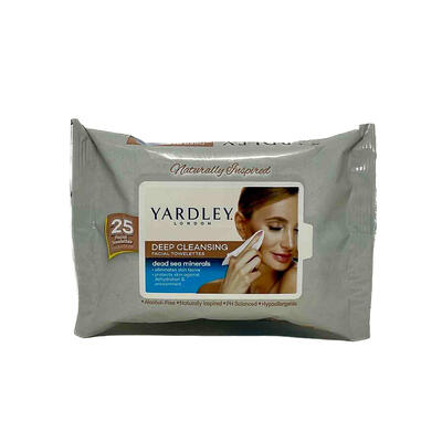 Yardley London Deep Cleansing Dead Sea Minerals Facial Towelettes 25 count: $2.50