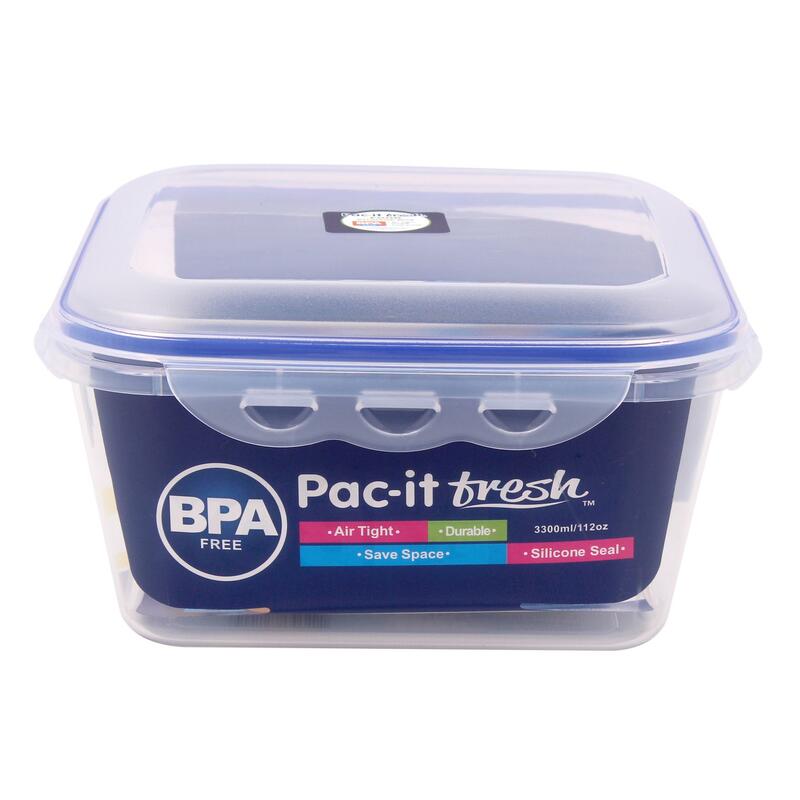Food Container 112oz Square Snap