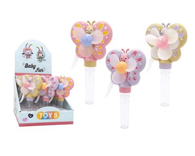 Manually Operated Butterfly Fan With Candy
