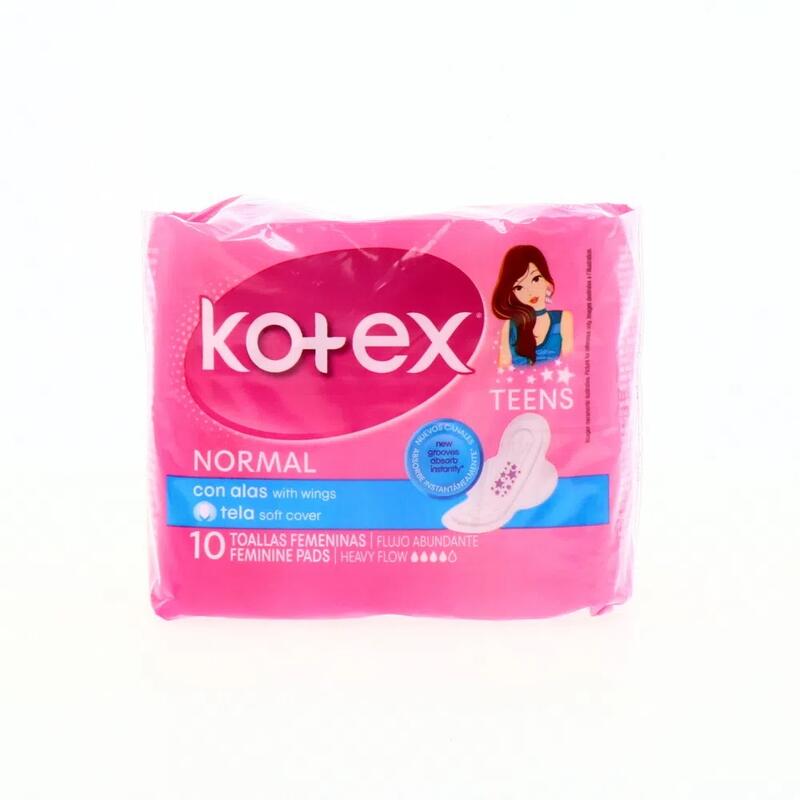 Kotex Teens Normal With Wings 10 count: $9.20