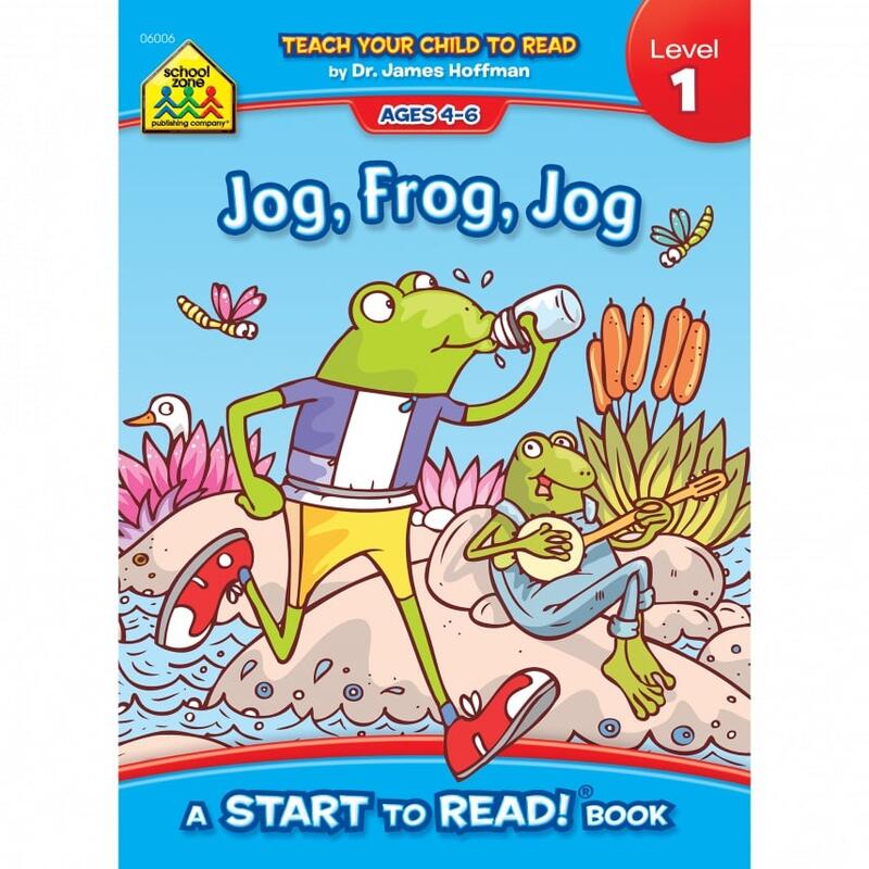 School Zone Jog Frog Jog Start To Read Book Level 1  Ages 4- 6 Rhymin: $8.00
