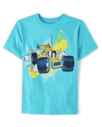 Boys Race Car Blue Tee M/L