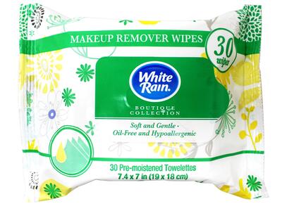 White Rain Makeup Remover Wipes 30ct