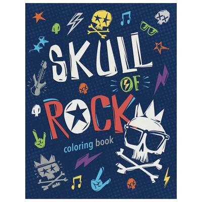 Skull Foil Coloring Book 32pgs