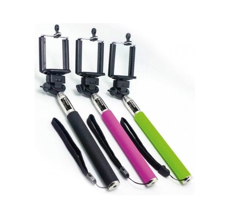 Selfie Stick Handheld Monopod With Shutter Button Assorted 1 count