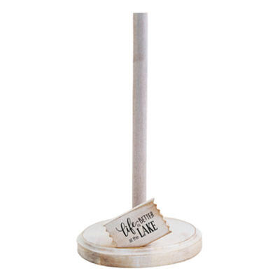 Life Is Better At The Lake Paper Towel Holder 1 piece: $25.00
