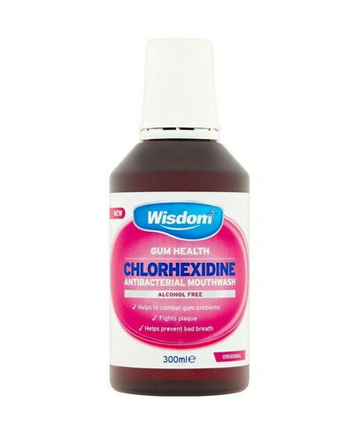 Wisdom Gum Health Chlorhexidine Mouthwash Original 300ml