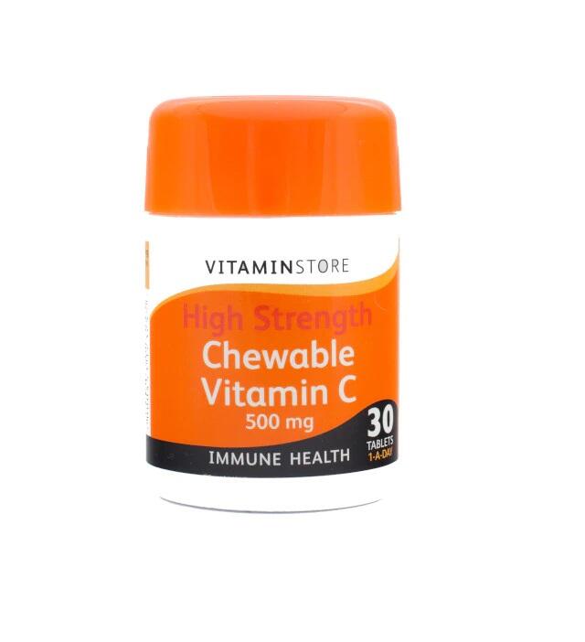 Vitamin Store Chewable Vitamin C Tabs 500mg 30 count