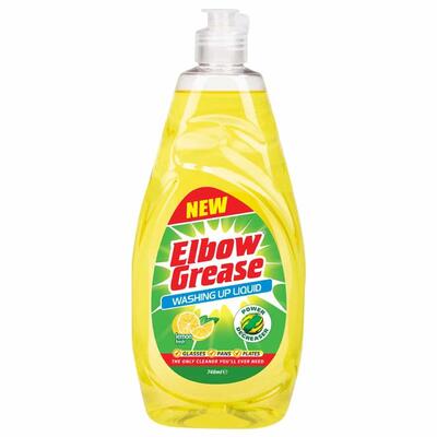 Elbow Grease Washing Up Liquid Lemon 600ml