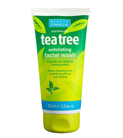 Beauty Formulas Tea Tree Exfoliating Facial Wash 150ml: $10.00