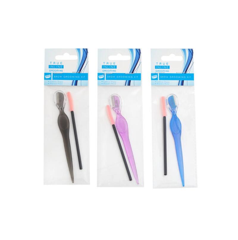 Eyebrow Grooming Kit With Razor & Spoolie Wand Assorted